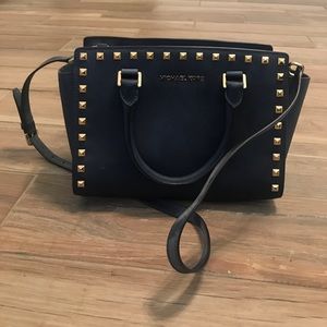 Navy Blue Michael Kors Purse